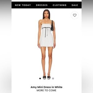 REVOLVE Striped Mini Dress in Black and White